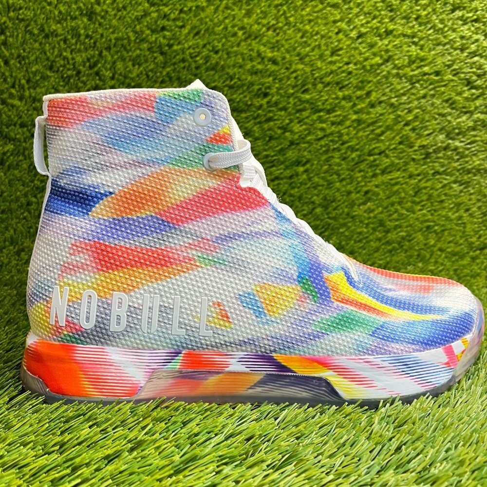 Nobull SF Trainer+ Pride Collection Mens Size 11 White Athletic Shoes Sneakers